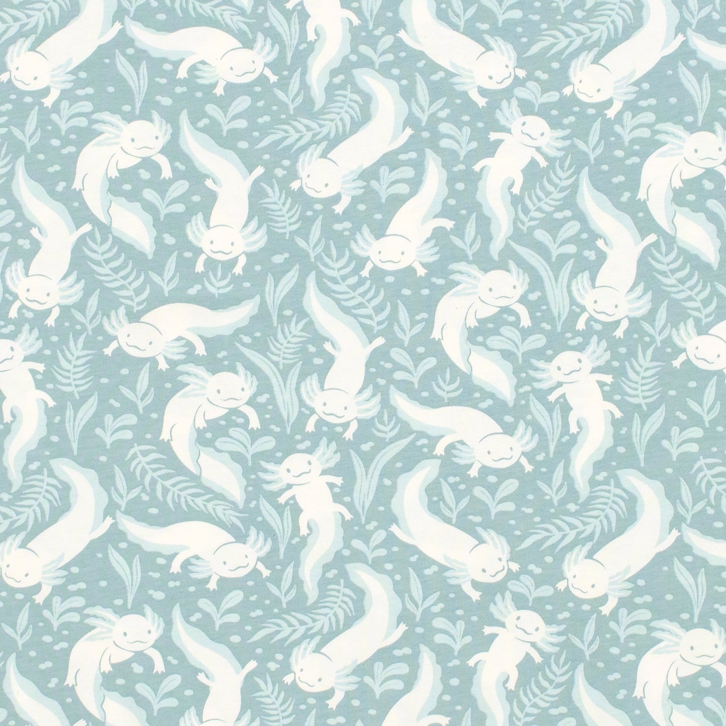 Valencia Dress - Axolotls Surf Blue