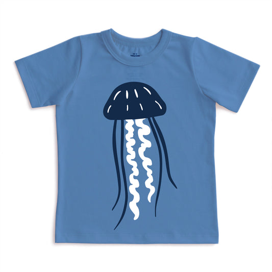 Short-Sleeve GRAPHIC Tee - Jelly Fish Lake Blue