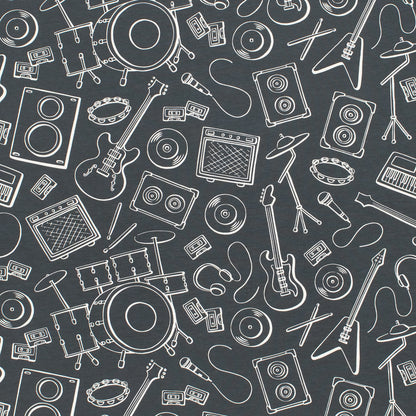 Summer Romper - Rock Band Charcoal