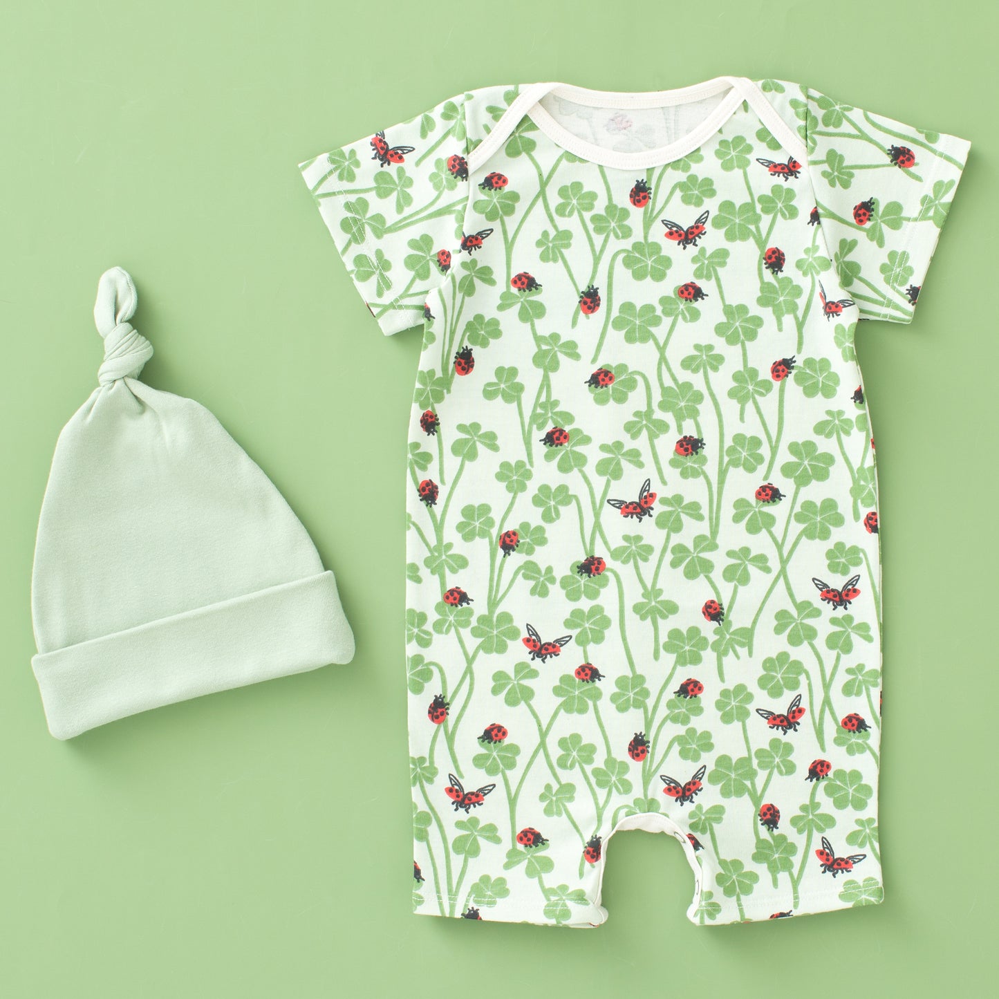 Baby Gift Bundle - Clover & Ladybugs Green