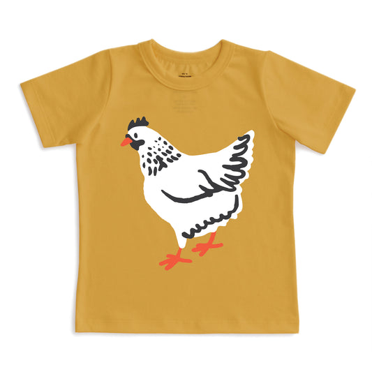 Short-Sleeve GRAPHIC Tee - Chicken Ochre