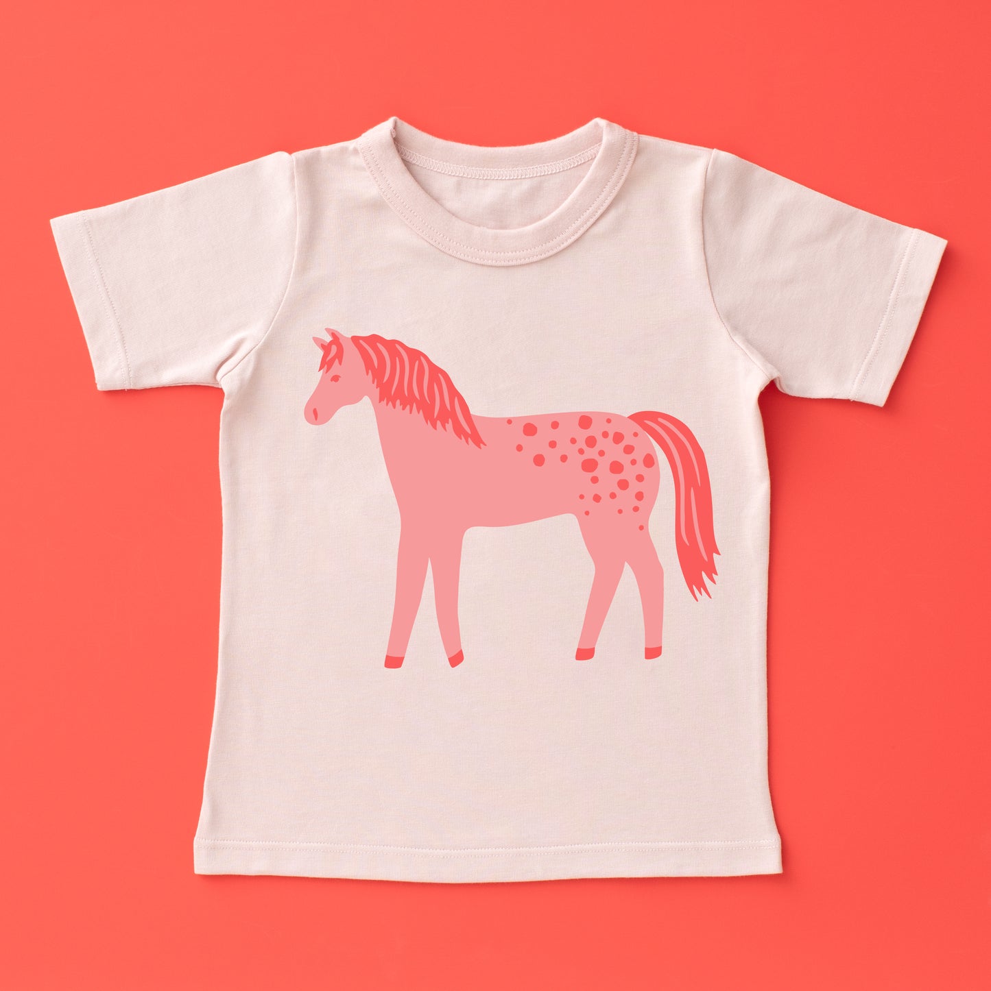 Short-Sleeve GRAPHIC Tee - Horse Pink