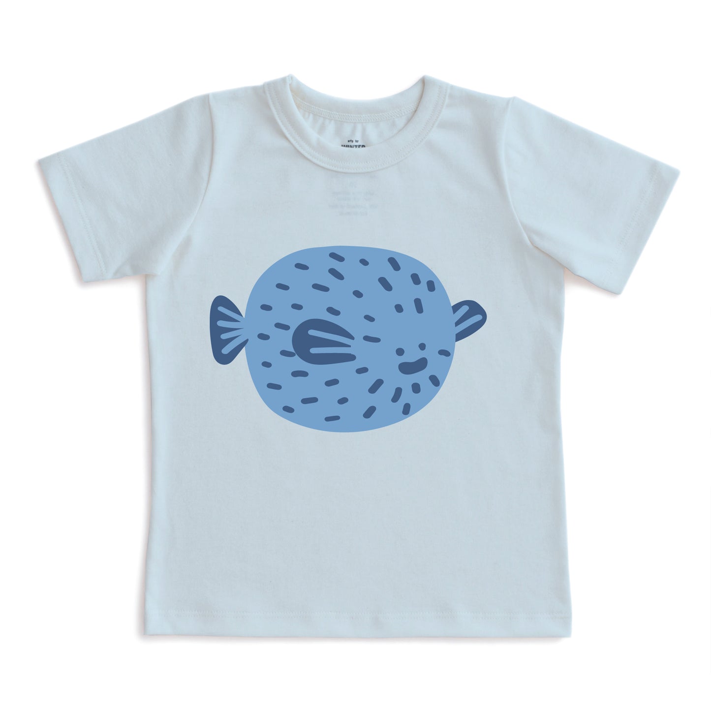 Short-Sleeve GRAPHIC Tee - Puffer Fish Sky Blue