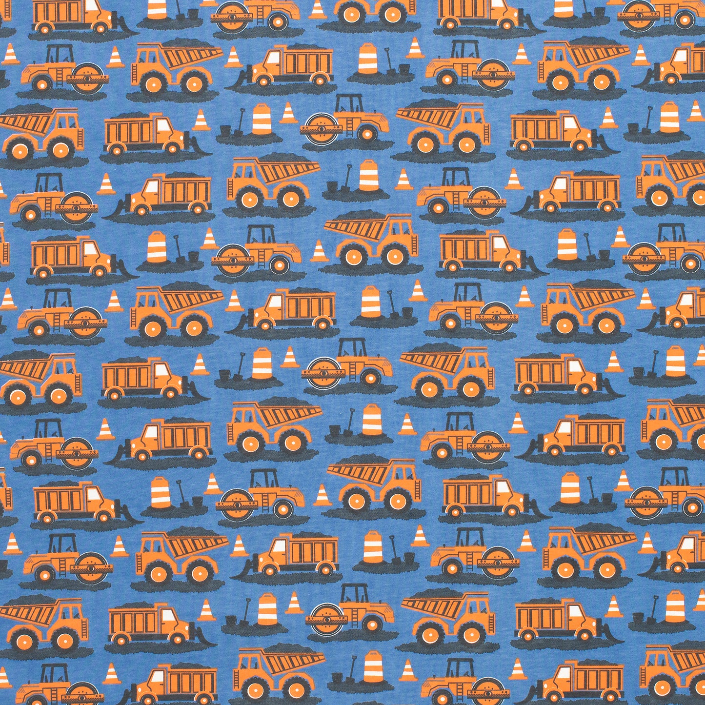 Bubble Romper - Roadwork Orange & Blue