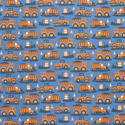 Bubble Romper - Roadwork Orange & Blue