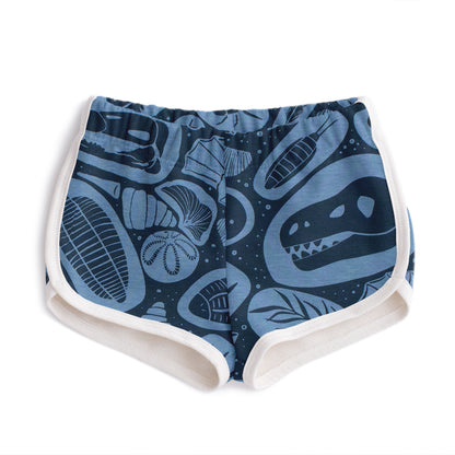 French Terry Shorts - Fossils Night Sky