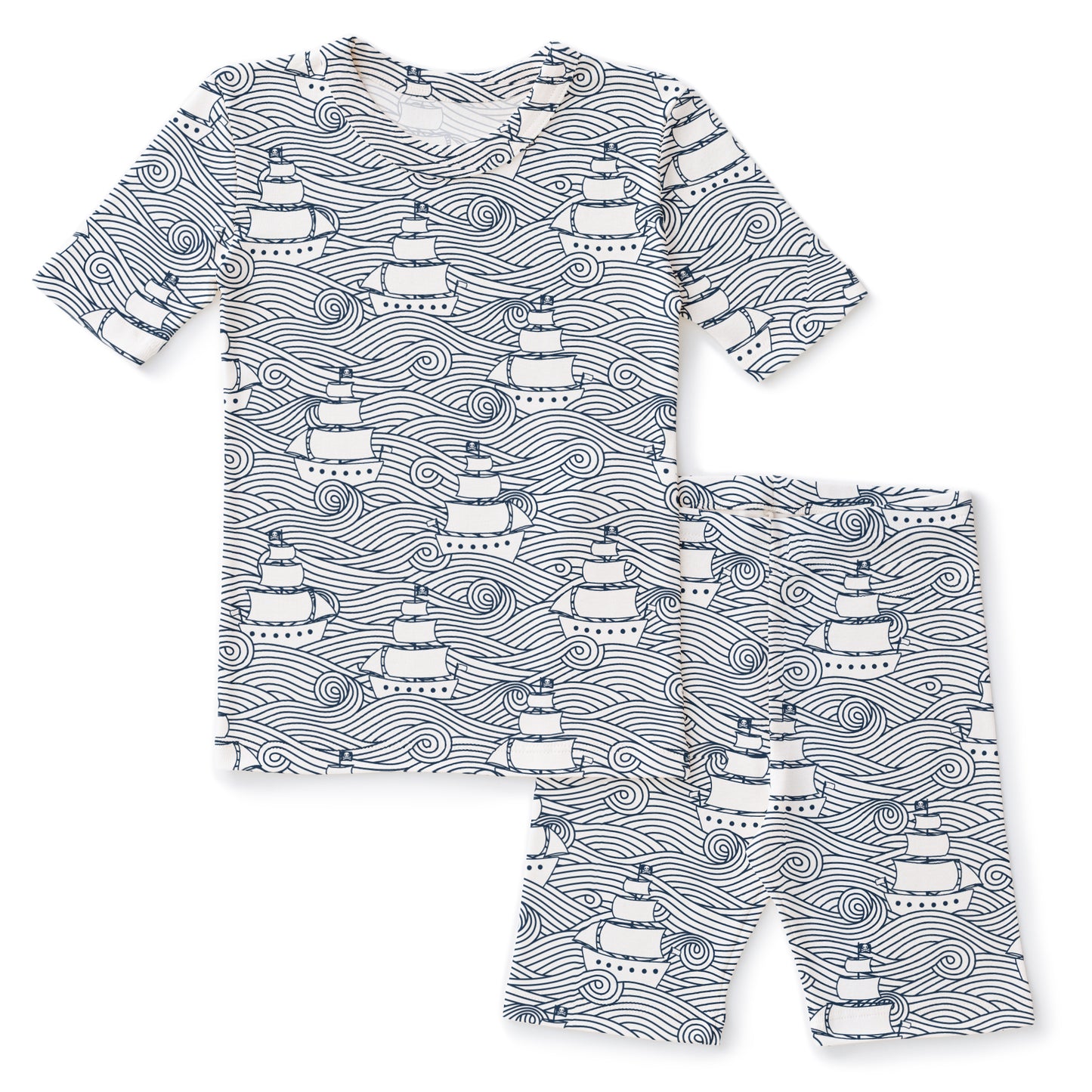 Kids Summer Pajama Set - High Seas Navy