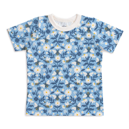 Short-Sleeve Tee - Bees Blue