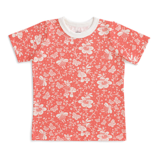 Short-Sleeve Tee - Fairies Coral