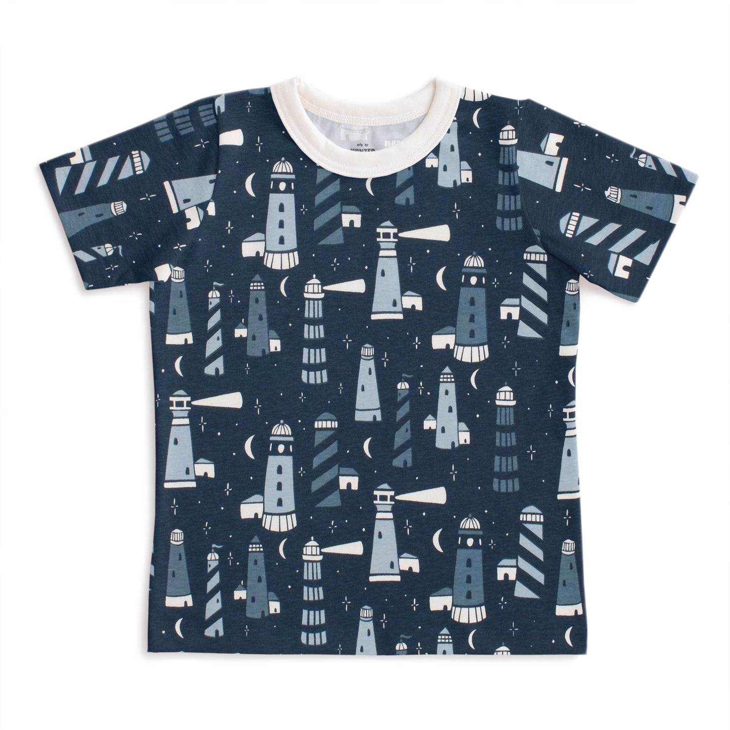 Short-Sleeve Tee - Lighthouses Night Sky
