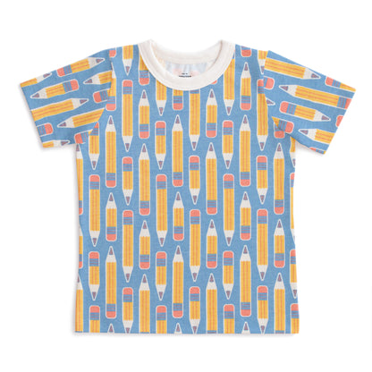 Short-Sleeve Tee - Pencils Blue