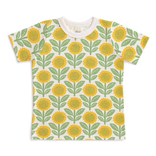Short-Sleeve Tee - Sunflowers Green