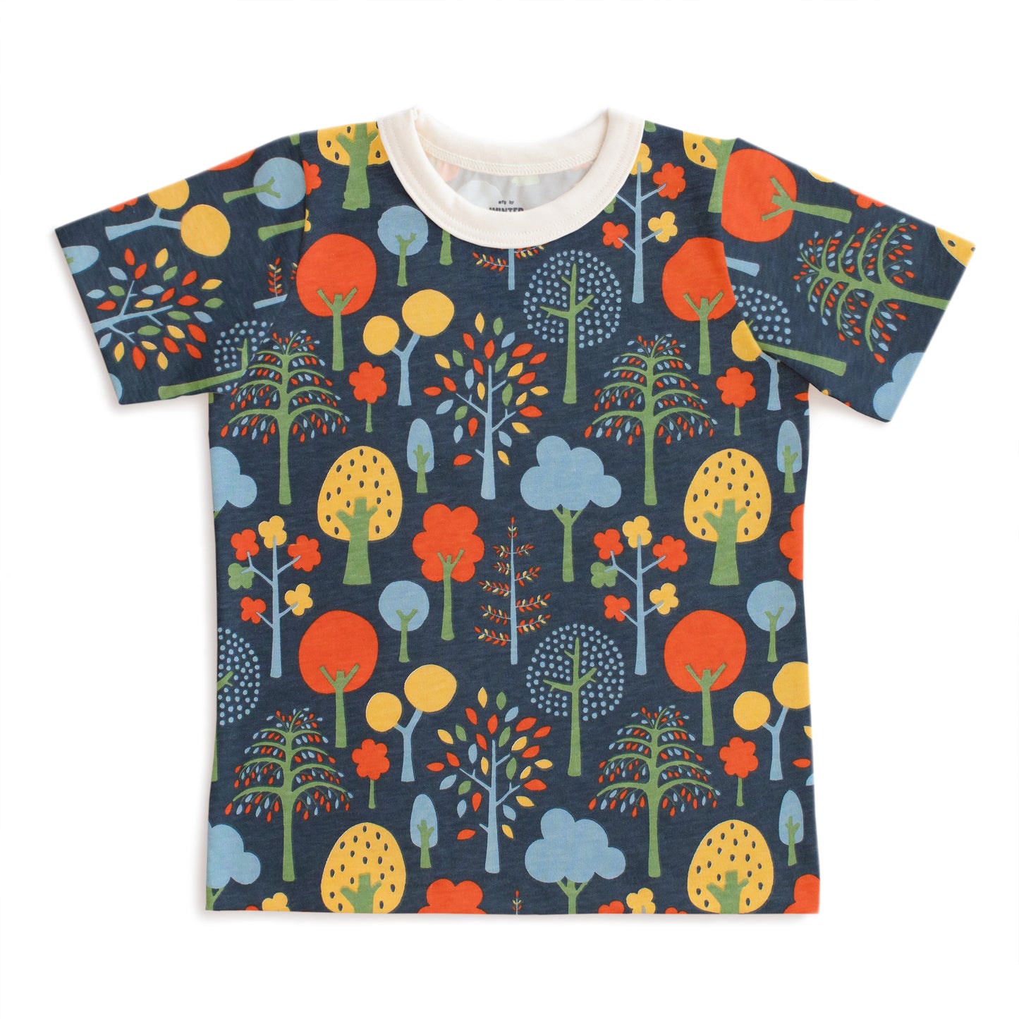 Short-Sleeve Tee - Trees Navy & Green