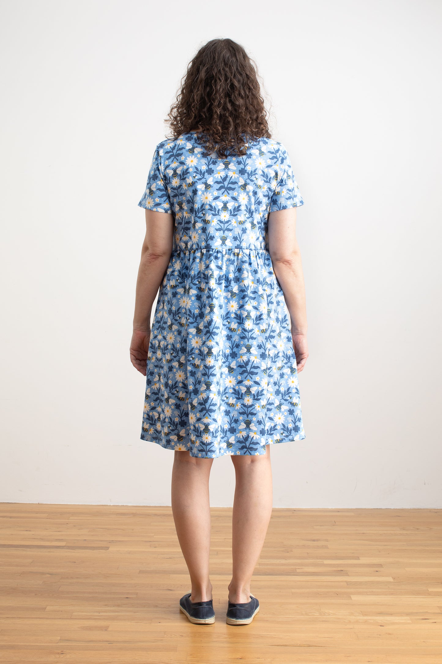 Stockholm Dress - Bees Blue