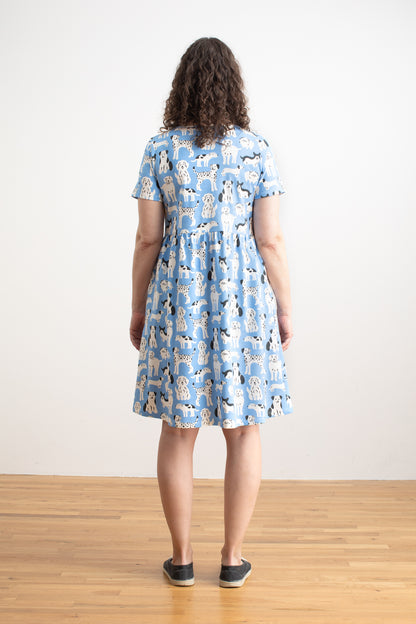 Stockholm Dress - Dog Parade Blue