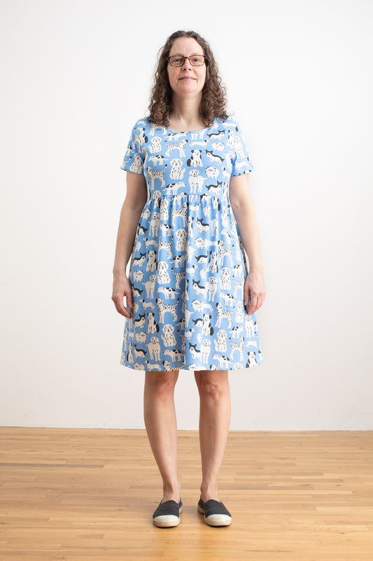 Stockholm Dress - Dog Parade Blue