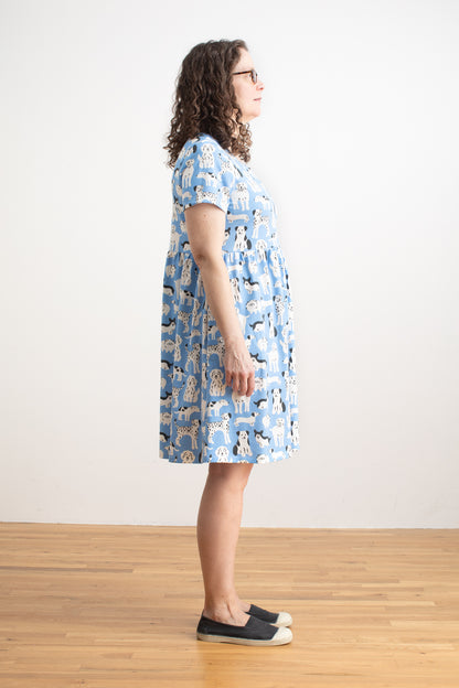 Stockholm Dress - Dog Parade Blue