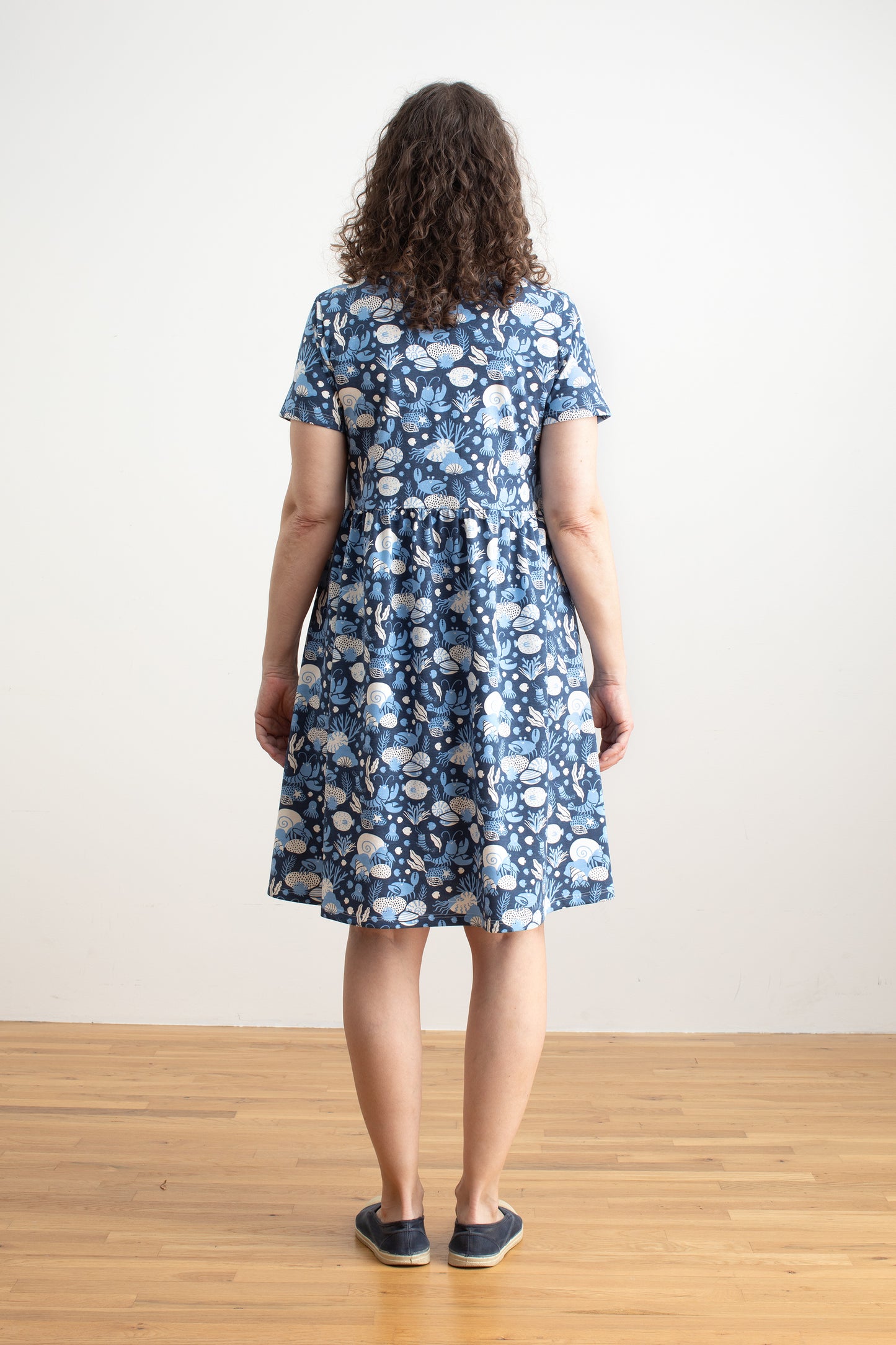 Stockholm Dress - Ocean Life Navy