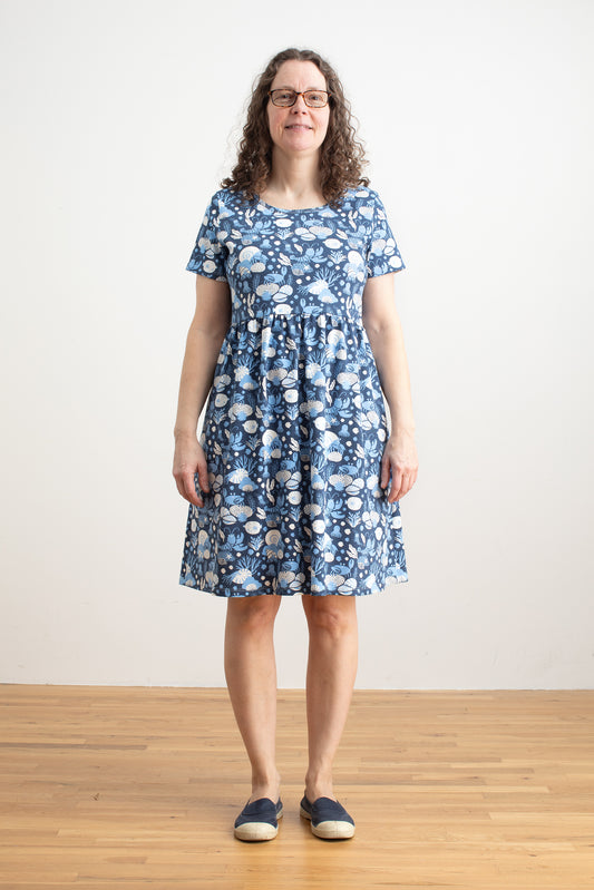 Stockholm Dress - Ocean Life Navy