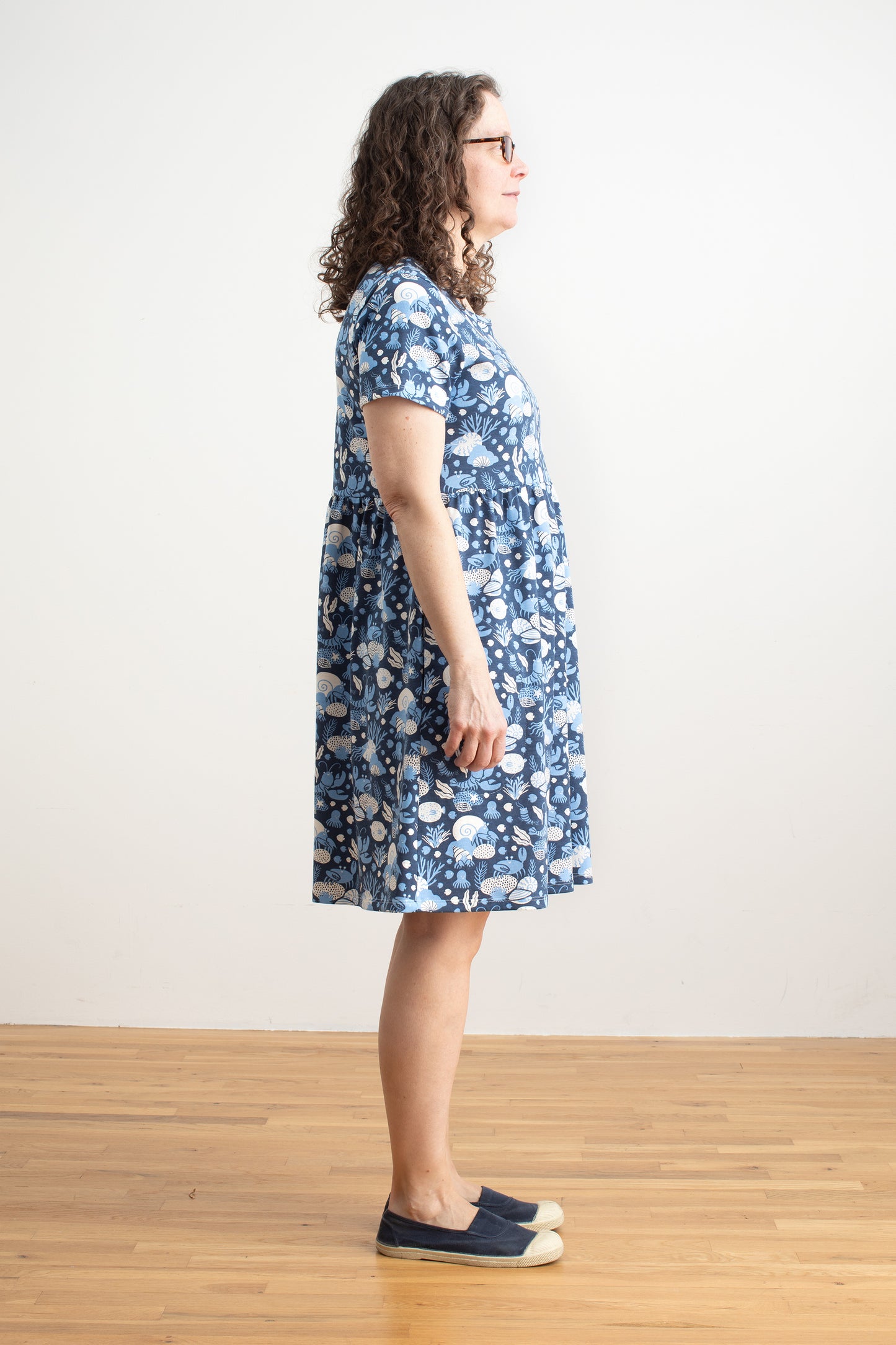 Stockholm Dress - Ocean Life Navy