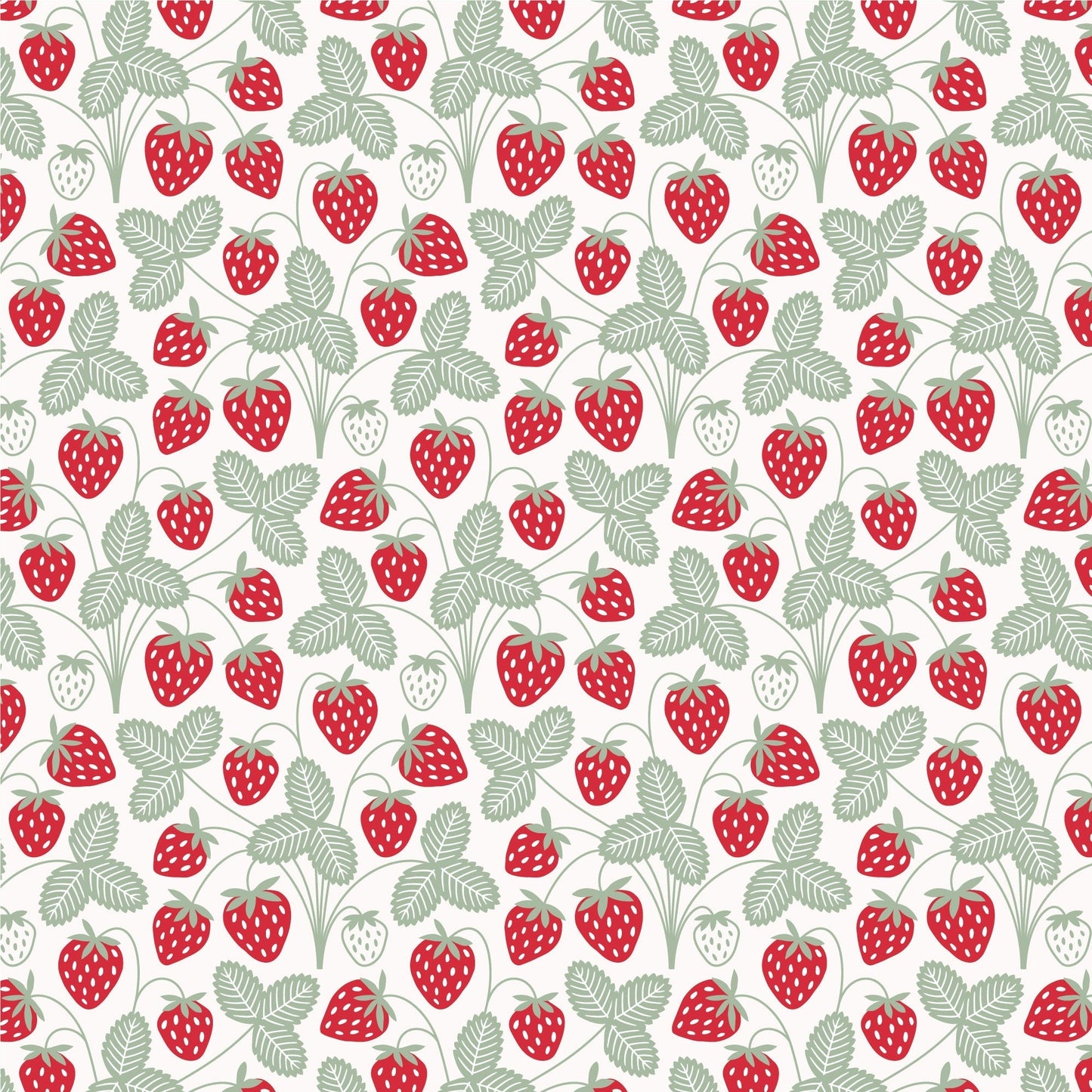 Austin Top - Strawberries Red & Green