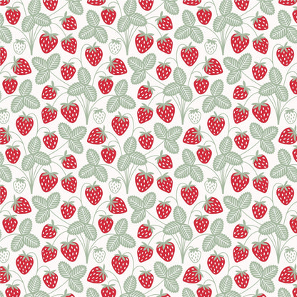 Austin Top - Strawberries Red & Green
