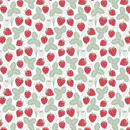 Sweatpants - Strawberries Red & Green