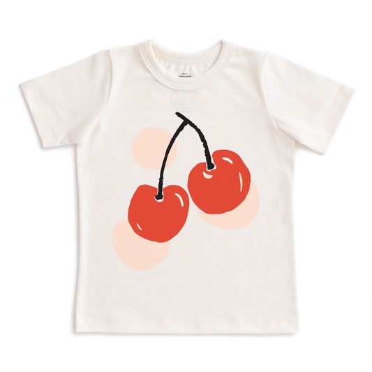 Short-Sleeve GRAPHIC Tee - Cherries Natural
