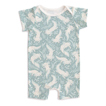 Summer Romper - Axolotls Surf Blue