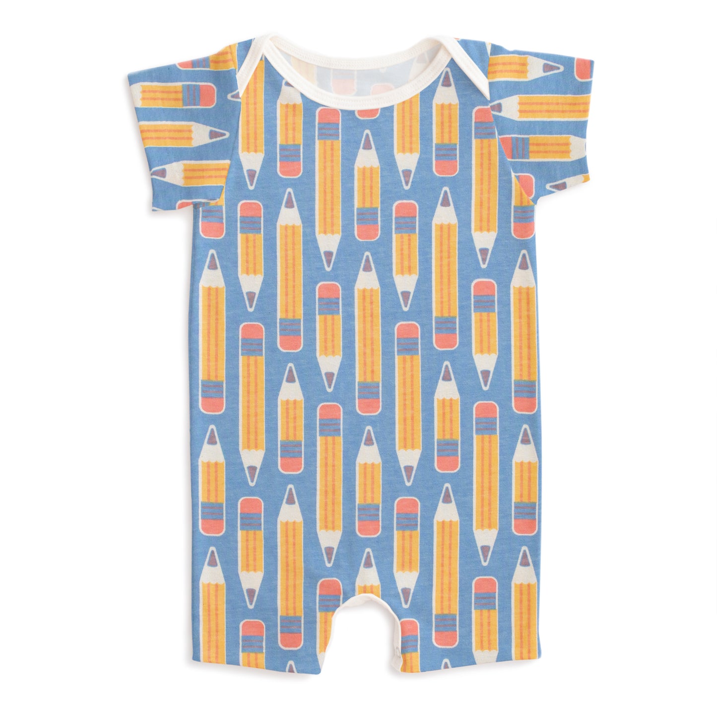 Summer Romper - Pencils Blue