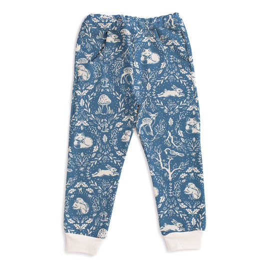 Sweatpants - Animal Tapestry Blue