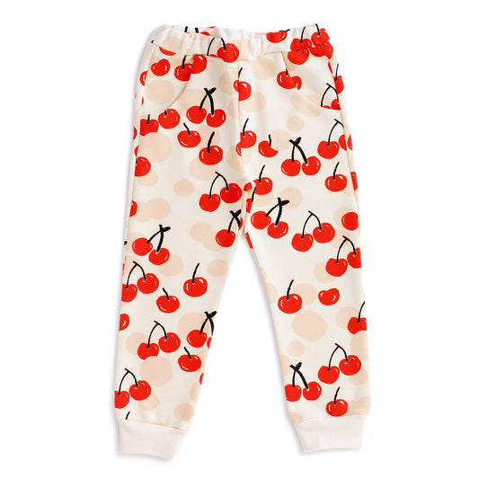Sweatpants - Cherries Red