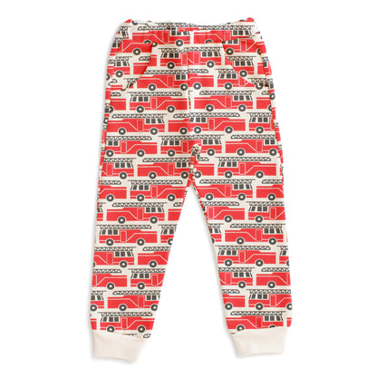 Sweatpants - Firetrucks Red