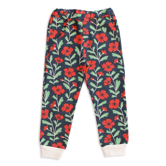 Sweatpants - Poppies Navy