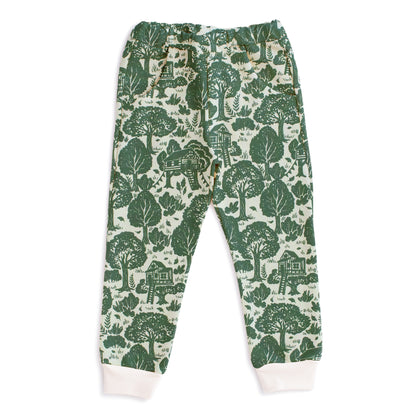 Sweatpants - Treehouses Green