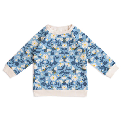 Sweatshirt - Bees Blue