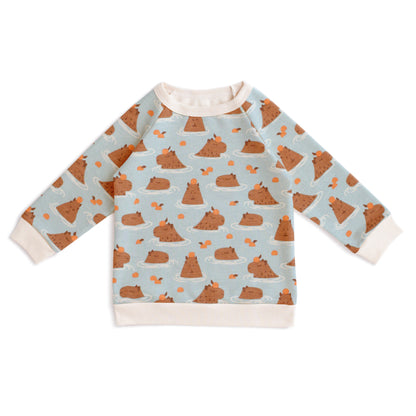 Sweatshirt - Capybaras Blue