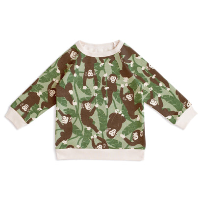 Sweatshirt - Chimpanzees Green