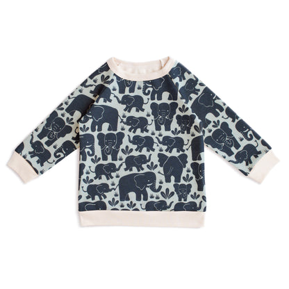 Sweatshirt - Elephant Herd Navy
