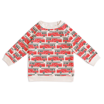 Sweatshirt - Firetrucks Red