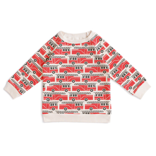 Sweatshirt - Firetrucks Red