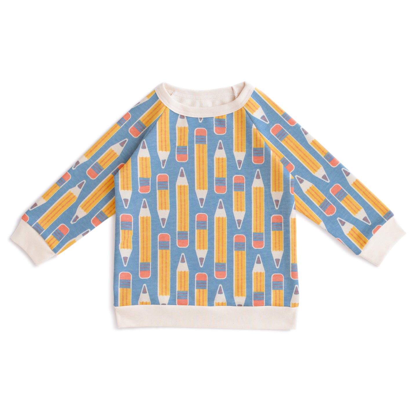 Sweatshirt - Pencils Blue