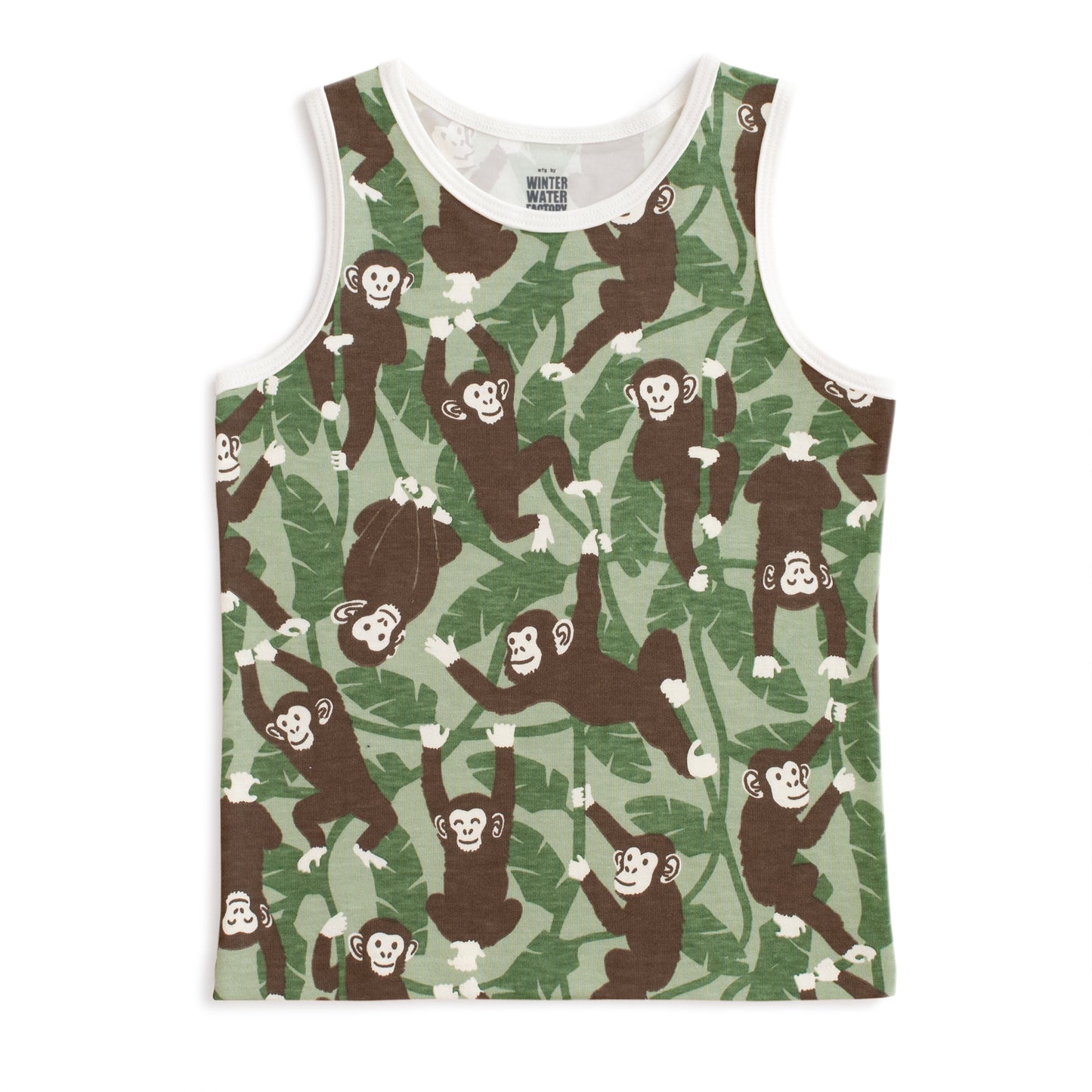 Tank Top - Chimpanzees Green