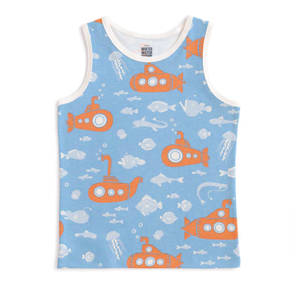 Tank Top - Submarines Blue & Orange
