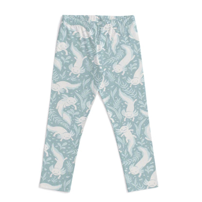 Leggings - Axolotls Surf Blue