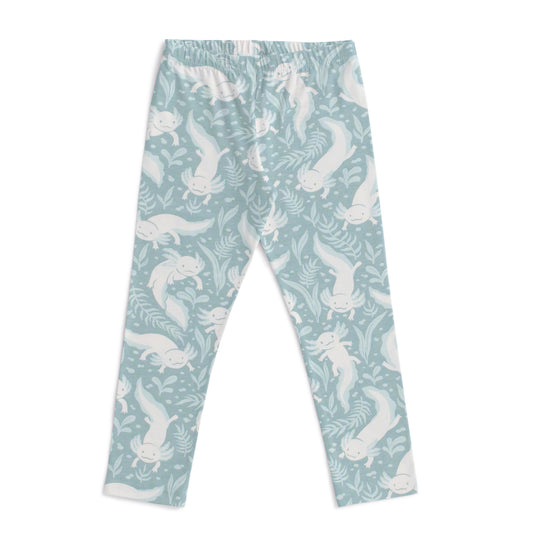 Leggings - Axolotls Surf Blue