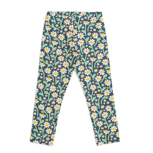 Baby Leggings - Bold Daisies Navy