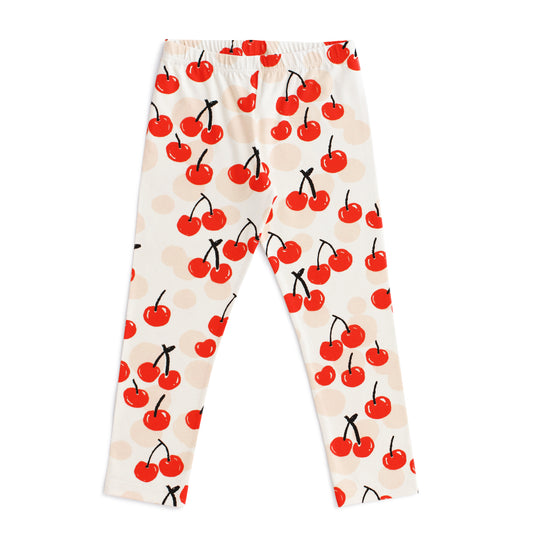 Leggings - Cherries Red