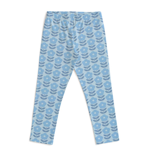 Baby Leggings - Danish Flowers Blue