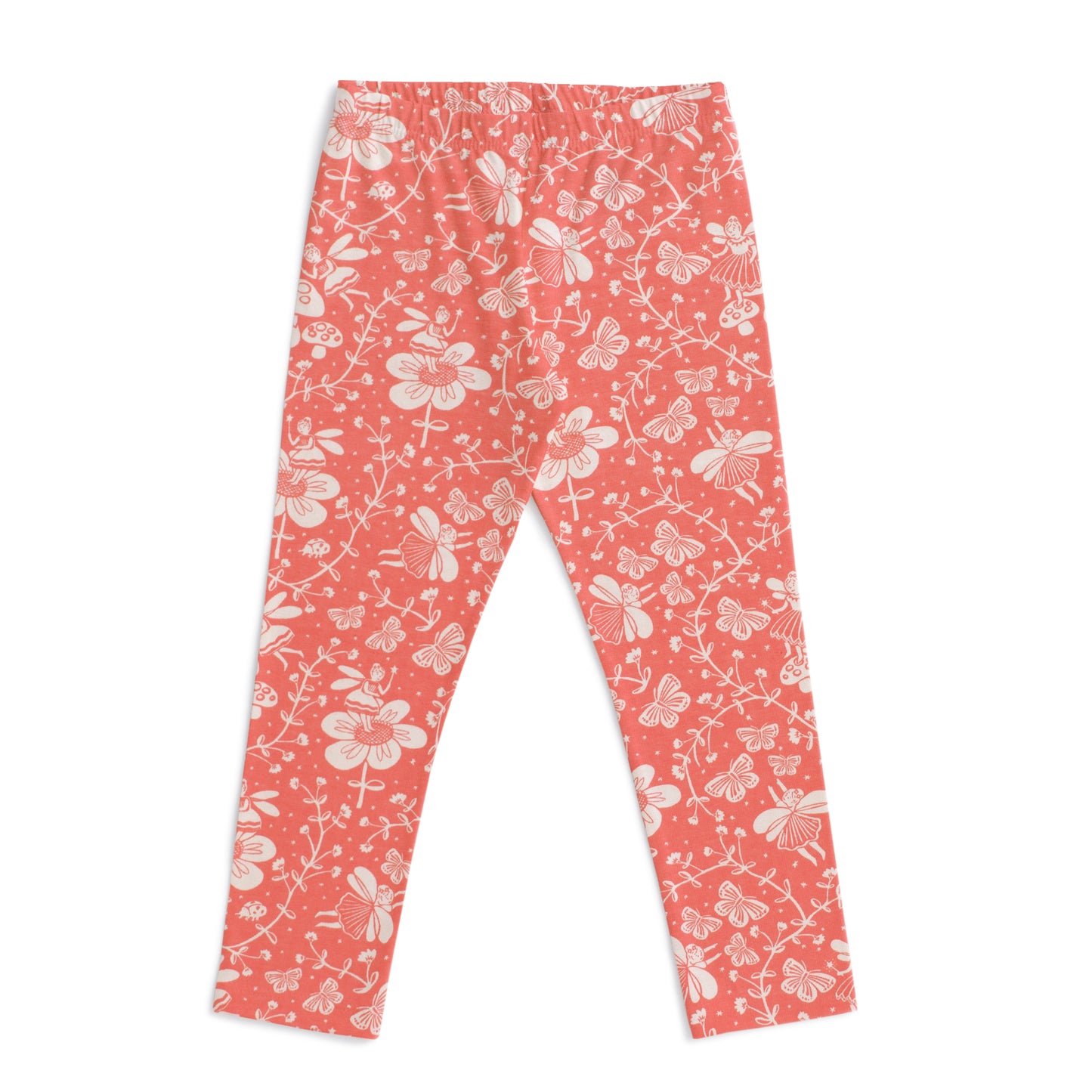 Baby Leggings - Fairies Coral